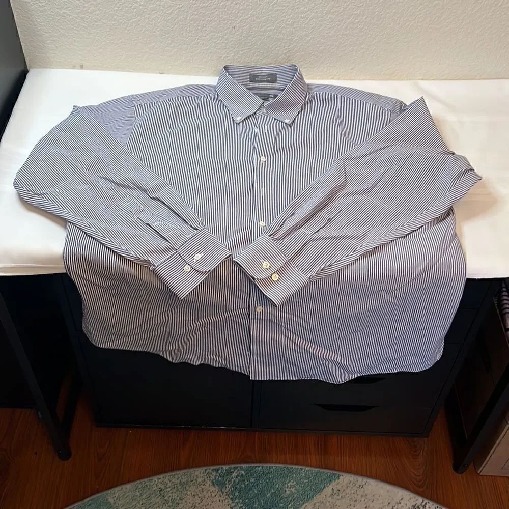 Nordstrom Men's Button-Down Long Sleeve Shirt - Size 17-1/2-35 - Picture 2 of 6